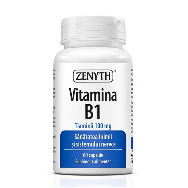 Vitamina B1, 60 capsule, Zenyth Vitamina B1, 60 capsule, Zenyth