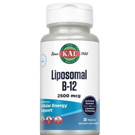 Vitamina B12 Liposomal Kal, 2500 mcg, 30 capsule, Secom Vitamina B12 Liposomal Kal, 2500 mcg, 30 capsule, Secom