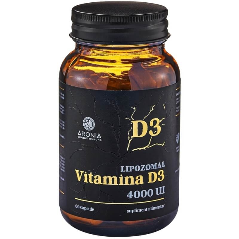 Vitamina D3 Lipozomal 4000 UI, 60 capsule, Aronia Charlottenburg Vitamina D3 Lipozomal 4000 UI, 60 capsule, Aronia Charlottenburg
