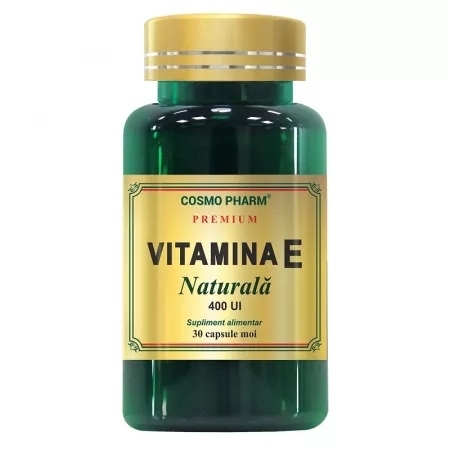 Vitamina E naturala 400 UI, 30 capsule, Cosmo Pharm