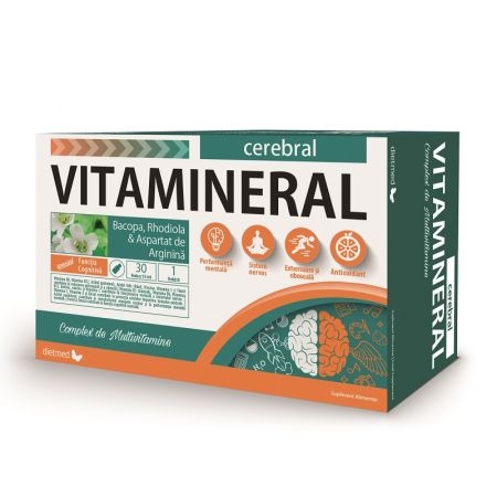 Vitamineral Cerebral, 30 fiole buvabile, Dietmed Vitamineral Cerebral, 30 fiole buvabile, Dietmed