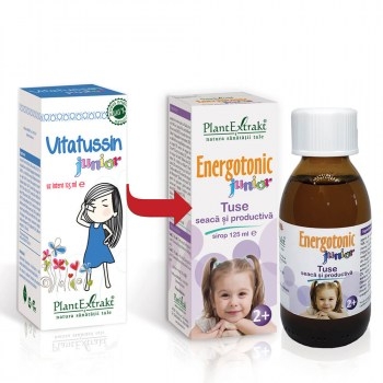 Sirop Energotonic Junior Tuse, 125 ml, PlantExtrakt