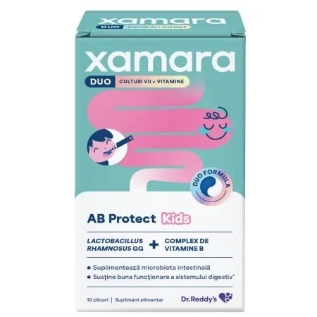Xamara Duo AB Protect Kids, 10 plicuri, Dr. Reddys