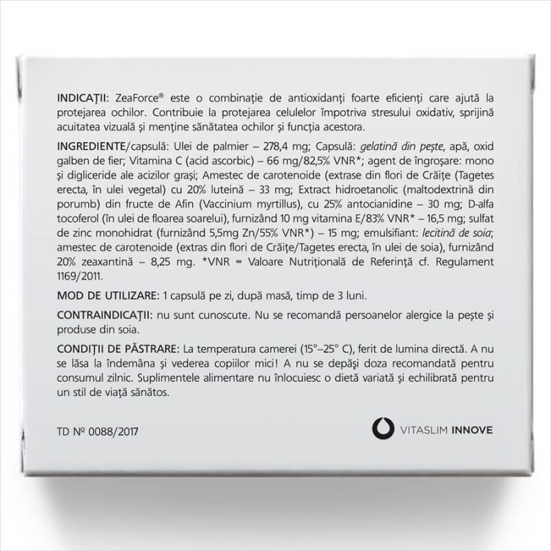 ZeaForce, 30 capsule, Vitaslim ZeaForce, 30 capsule, Vitaslim