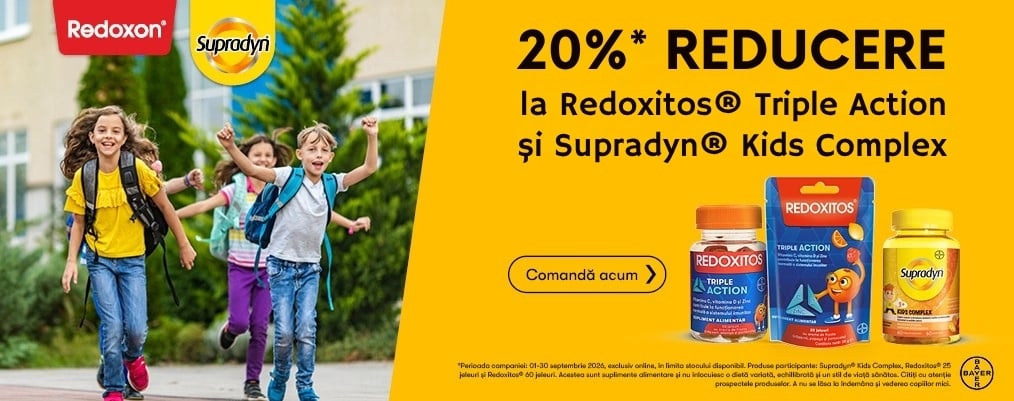 Promotii si reduceri Redoxon Redoxitos Supradyn